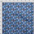 thumbnail image 4 of oneOone Silk Tabby Medium Blue Fabric Geometric Mix Texture Craft Projects Decor Fabric Printed By The Yard 42 Inch Wide, 4 of 4