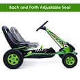 thumbnail image 4 of Costway Go Kart 4 Wheel Pedal Powered Kids Ride On Toy w/ Adjustable Seat Green, 4 of 10