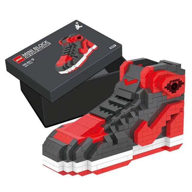 502pcs Mini Building Block Basketball Shoes A J Model Toy Sneakers Build-bricks Set DIY Assembly for Kids Gifts Blocks Toy