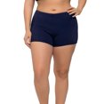 thumbnail image 1 of Womens Plus Size Swim Shorts Solid High Waisted Boyleg Swim Bottoms, 1 of 7