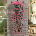 thumbnail image 3 of Mlkoz Home Decor, Simulation Lilys Rattan Artificial Flower Wall Hanging Basket Indoor And or Decorative Flowers Suitable For Decorating Indoor Wedding, Graduation Gifts, 3 of 5
