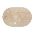 thumbnail image 3 of Pvc Round Cut Out Snowflake Placemat (Gold) - Set of 12, 3 of 4