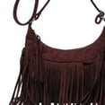 thumbnail image 2 of STARTIST Shoulder Handbag Tassel Purse Fashion Adjustable Strap Satchel Modern Brown, 2 of 2