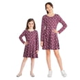 thumbnail image 3 of George Girls' Long-Sleeve Skater Dress, 3 of 5