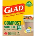 thumbnail image 2 of Glad Certified Compostable Bags - Small 10 Litres -, 2 of 7