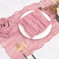 thumbnail image 1 of Wrinkled Napkin 6 Pack Bohemian Gauze Cheese Napkins Ruffle Decorative Cloth Napkins for Wedding Party Home Dining(Pink) Rkxzt, 1 of 8