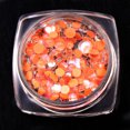 thumbnail image 1 of ABPWLY NailArt Jewelry Mermaid Bead Transparent Semi-round Bead Nail Jewelry Rhinestone Clearance Press On Nails Short Canada Days Fake Nails Fake Nails with Designs, 1 of 2