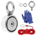 thumbnail image 1 of DEBGFS Strong Magnets Fishing Kit Retrieval Magnet Neodymium Magnets with 10m Durable Rope 120kg-300kg Double Sided Powerful Magnets for Fishing and Magnetic Recovery Salvage, 1 of 6