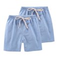 thumbnail image 1 of RXIRUCGD 2025 Summer Clothes for Kids 2PC Children's Summer Solid Casual Sports Shorts With Drawstring For Kids, 1 of 6