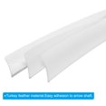 thumbnail image 4 of Uxcell Arrows Vanes 30 Pack 4 Inch Arrow Turkey Feather Left Wing White for DIY Target Shooting, 4 of 6