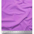thumbnail image 1 of Soimoi Tissu Satin Modal Violet Imprimé Géométrique au Mètre 42 Pouces de Large, 1 of 3