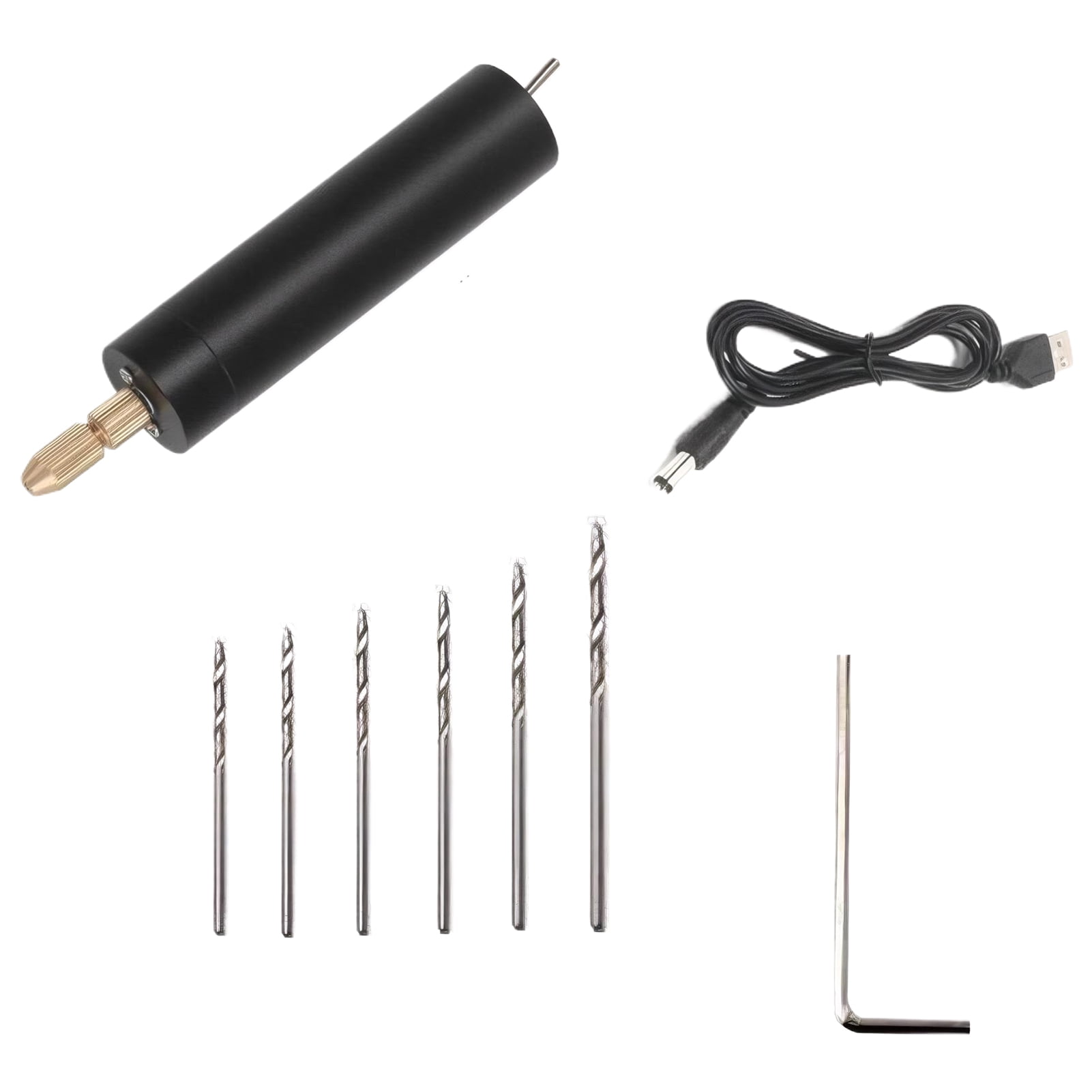 Xingzhi Mini Petite Perceuse Électrique Résistance aux Hautes Températures Efficace Exquise Noir