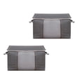 thumbnail image 1 of zanvin Sacs de Rangement pour Garde-Robe, Grands Sacs de Rangement, Bacs de Rangement pour Vêtements, Organisateur de Garde-Robe Pliable, Contenants de Rangement avec Poignées Durables pour Couverture, Couettes, Lit, 1 of 4