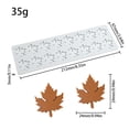 thumbnail image 2 of TIELUTT Silicone 3D Leaf Lace Embossing Mat for Maple Leaves Chocolate Fondant Candy Candle Making Use Baking Rabbit Cookie Jar Commercial Vacuum Sealer Fruit Christmas Shapes Spritz Cookie Mini Vege, 2 of 3