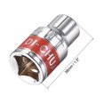 thumbnail image 2 of Unique Bargains 1/2-Inch Drive by 10mm Shallow Socket w Red Band, Cr-V, 6-Point, Metric, 2 of 4