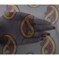 thumbnail image 4 of oneOone Viscose Chiffon Fabric Paisley Block Printed Fabric 1 Yard 42 Inch Wide, 4 of 4