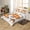 Golden, variant on Erosebridal Kawaii Dog Comforter Cover Queen,Floral Flower Bedding Sets Queen Size,Truck Decor,Reversible,3pcs(No Comforter)