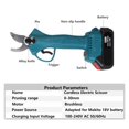 thumbnail image 4 of 1/2 PCS Cordless Pruning Shears 6 Inch Electric Chainsaw Lithium Chain Saw Pruners Cutting Pruning Branch Set Garden Tools ,Less Effort, 4 of 8