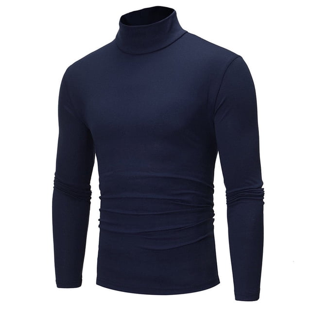 Chandails à Col Roulé Thermiques Ajustés et Chauds pour Hommes, Chandail à Col Roulé Extensible, Hauts