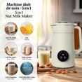 thumbnail image 3 of Cashmere 1L 5in1 Nut Milk Maker Auto Clean Digital Control Soy Oat Juice Plant Based Beverage Machine, 3 of 7