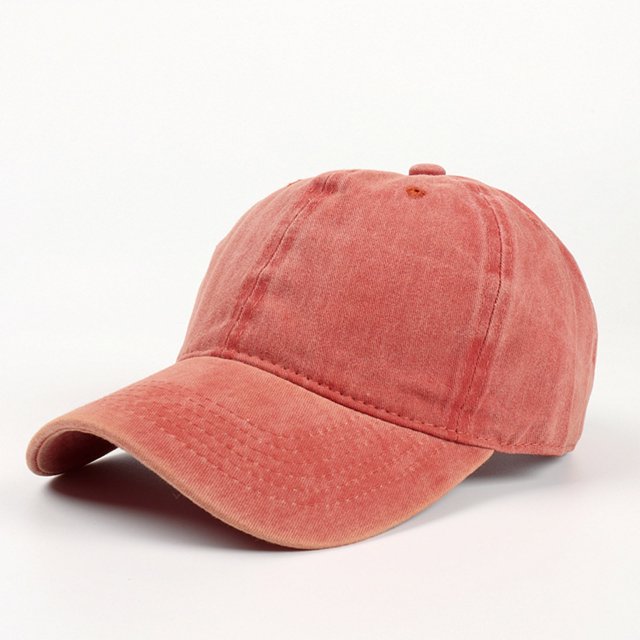 RXIRUCGD Casquette de Baseball Ajustable Classique Basse Non Structurée Casquette Unie Hommes Femmes ( Orange )
