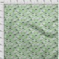 thumbnail image 4 of oneOone Velvet Green Fabric Sea Shells Ocean Sewing Material Print Fabric By The Yard 58 Inch Wide, 4 of 4
