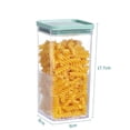 thumbnail image 2 of Bigersell Food Storage Containers with Lids Airtight Stackable Clear Plastic Food Containers Rectangular for Cereal, Rice, Flour and Sugar Kitchen Pantry Organization Food Storage Canisters C, 2 of 3