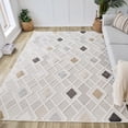 thumbnail image 1 of Rug Branch Maison Geometric Indoor Area Rug, Cream Beige, Modern - Living Room, Bedroom, Dining Room, and Kitchen, 1 of 5