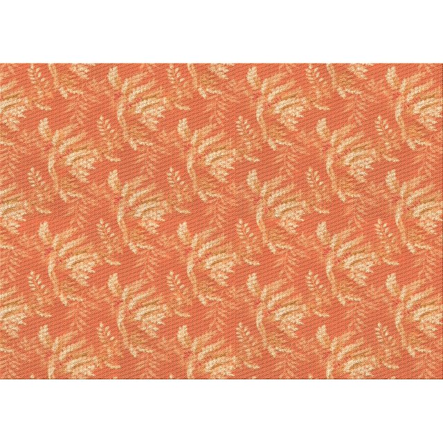 Ahgly Tapis Rectangulaire Orange Lavable en Machine, 6 Pieds x 9 Pieds