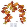 thumbnail image 3 of Artificial Maple Vine, Simulation Fall Leaves Garland  For Halloween For Thanksgiving Day Double Maple Leaf Rattan Type A,Two Leaf Maple Leaf 7 Leaf ,Double Maple Leaf Rattan Type, 3 of 8