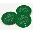 thumbnail image 3 of Inkdotpot Silver Foil Paper Hang Tags Let Love Sparkle Wedding Favor Tags 50 Pieces, 3 of 6