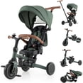 thumbnail image 1 of Tricycle Pliable 9-en-1 pour Tout-Petits INFANS, Convertit la Poussette en Draisienne avec Poignée de Poussée Réglable, Auvent et Dossier, Conversion à Pédales, Roues Arrière Rétractables pour 1 à 6 Ans, 1 of 9