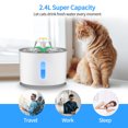 thumbnail image 4 of 2.4LGrey Pet Fountain Automatic Cat & Dog Water Dispenser with Smart Pump, 4 of 8