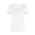 thumbnail image 4 of Pompotops T-shirt Uni pour Femme, Manches Courtes, Blouse à Col Rond, Hauts Décontractés, Liquidation, 4 of 4