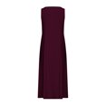 thumbnail image 4 of Jsaierl Robe en Lin pour Femmes Été Sans Manches Unie Décontractée Ample Fluide Maxi avec Poches, 4 of 5