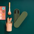 thumbnail image 3 of Reusable Eyelash Brush and Eyebrow Brush, Silicone Eyelash Brush, Mascara Wands, Cosmetic Makeup Brush Tools with Case, Suitable for Eyebrows and Eyelashes, 3 of 8
