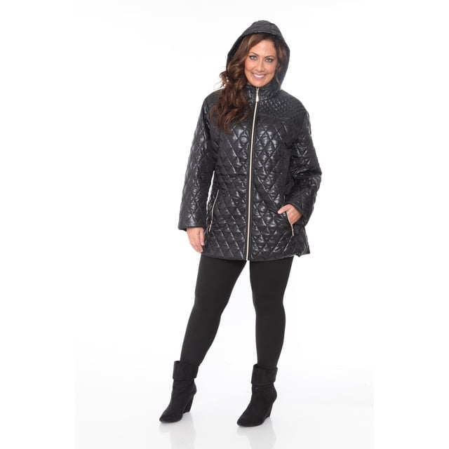 White Mark Manteau Matelassé pour Femmes