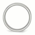 thumbnail image 2 of Stainless Steel Ridged Edge 8mm Brushed and Polished Band Ring 10 Size, 2 of 5
