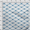 thumbnail image 3 of oneOone Rayon Teal Blue Fabric Block Fabric For Sewing Printed Craft Fabric By The Yard 56 Inch Wide, 3 of 5