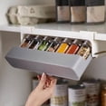 thumbnail image 4 of Gkeoshab Seasoning Box Spicecaddy Organizer Rack Organizer Under Cabinet Self Adhesive Slides In And Out Seasoning Organizer Pull Down Hidden Rack For Drawer With 6 Bottles Home & Garden, 4 of 9