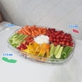 thumbnail image 4 of RKSTN Plastic platter Chilled Serving Tray, 15 Inch Clear Plastic Party Platter With 4 Compartments, Ice Serving Bowl With Lid, Shrimp Cocktail Serving Dish, Cold Food Party Server, 4 of 8