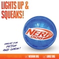 thumbnail image 2 of Nerf Dog Ridged LED and Squeak TPR Ball Dog Toy, 4", 2 of 4