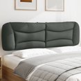 thumbnail image 1 of vidaXL Coussin de Tête de Lit Gris Foncé 193 cm Tissu, 1 of 5