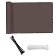 thumbnail image 3 of LOVIVER 2.7x9.84ft Balcony Privacy Screen Cover Includes 24Pcs Cable Ties Garden Privacy Coffee, 3 of 8