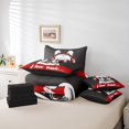 thumbnail image 4 of YST Hippie Pug Cartoon Dog 7-Piece Bed in a Bag Set, Queen (7 Count), 4 of 4