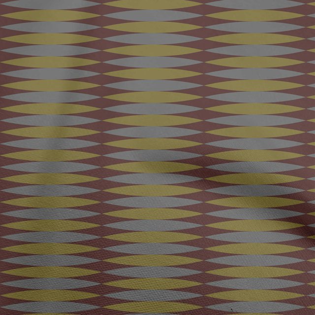 oneOone Rayon Brown Fabric Geometric Sewing Craft Projects Fabric Prints By Yard 56 Inch Wide