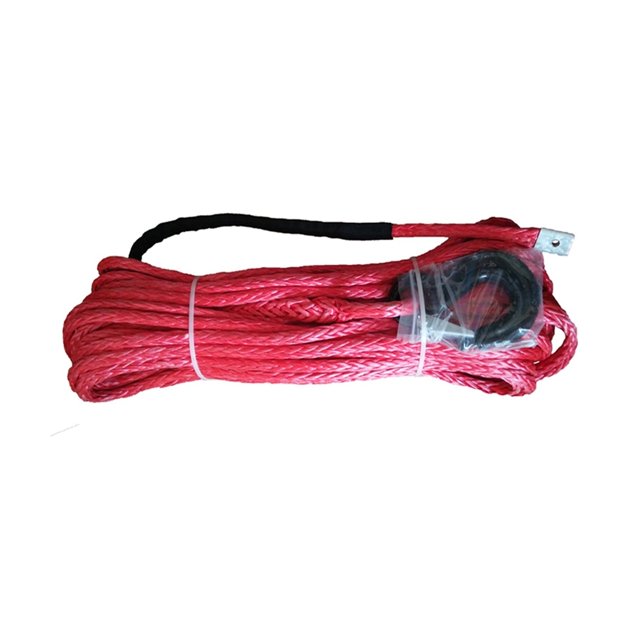 5/16" X 100' Orange Synthetic Winch Line Cable Rope,Winch Line Cable With Protective Sleeve And Heavy-Duty Hook (ATV UTV 4X4) ,Easy to Carry