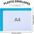 thumbnail image 2 of LEOBRO Dossiers en Plastique pour Documents, 6 Pcs Enveloppes en Plastique, Dossiers Réutilisables Transparents, Sacs de Dossiers, Porte-Documents, Format A4, 2 of 6