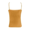 thumbnail image 3 of Hiiyo Women's Workout Fitness Tank Top Spaghetti Strap Built-In Bra Camisole, Yellow XXL, 3 of 4