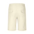 thumbnail image 4 of EOYWHK Big and Tall Linen Shorts for Men with Pockets,5" Inseam Summer Athletic Basketball Shorts,Quick Drying Breathable Elastic Waistband with Drawstring Pockets ,M-5XL, 4 of 5